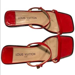 Louis Vuitton Red Sandals